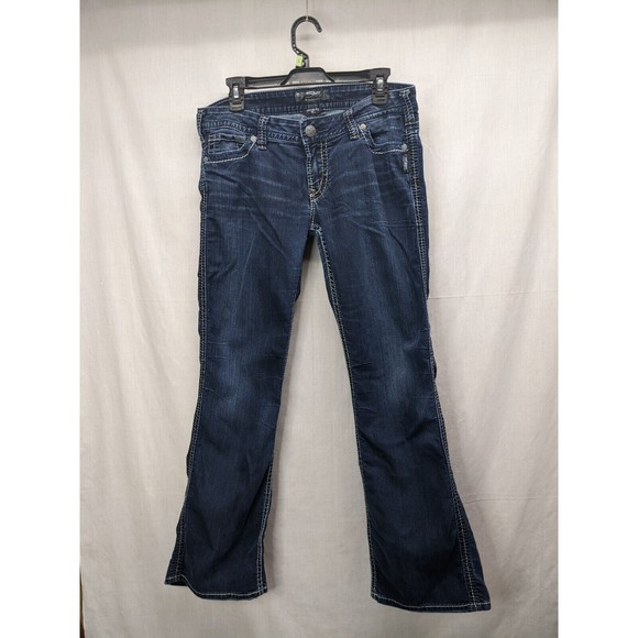 Silver Jeans Women's Frances 18 Bootcut Stretch Blue Low Rise Size W32 L31 - Picture 1 of 10